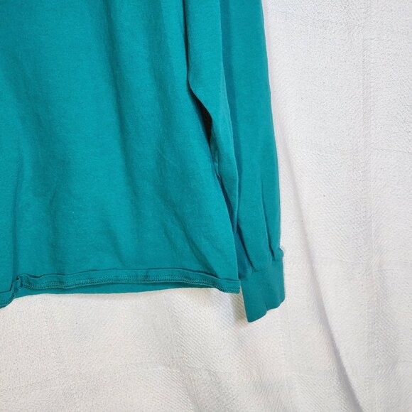 Delta Pro Weight Teal Green It's a Great Day Kindness Revolution LS Cotton Tee L - Picture 5 of 16